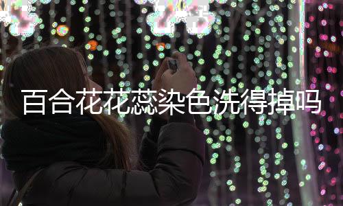 【】百合衣服都被染黄了